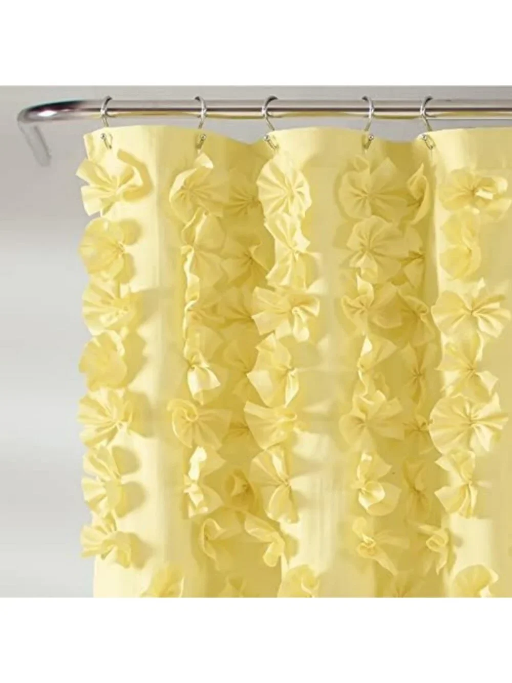Chic Yellow Bow Shower Curtain 72